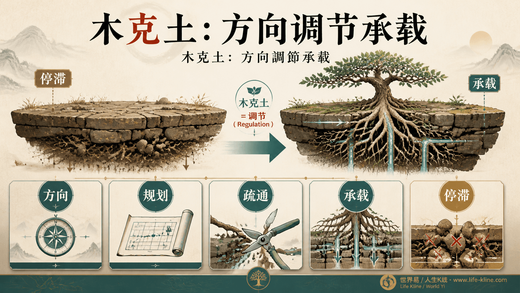木克土调节图说明方向规划疏通承载停滞