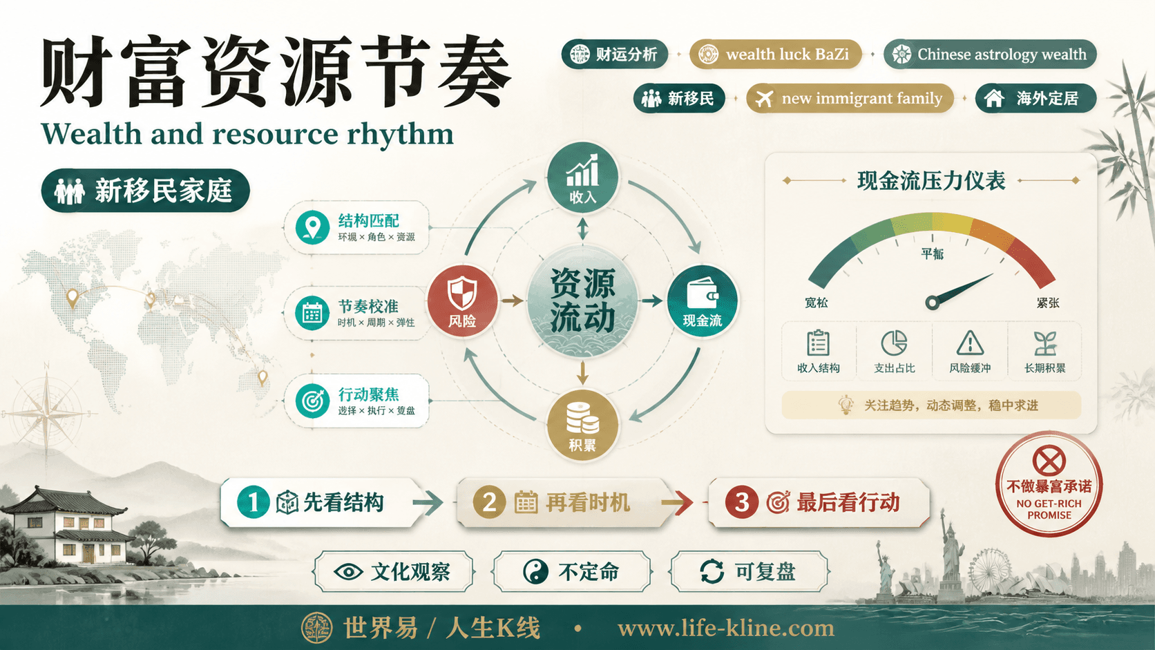财富资源节奏面向新移民家庭的世界易结构化教育信息图