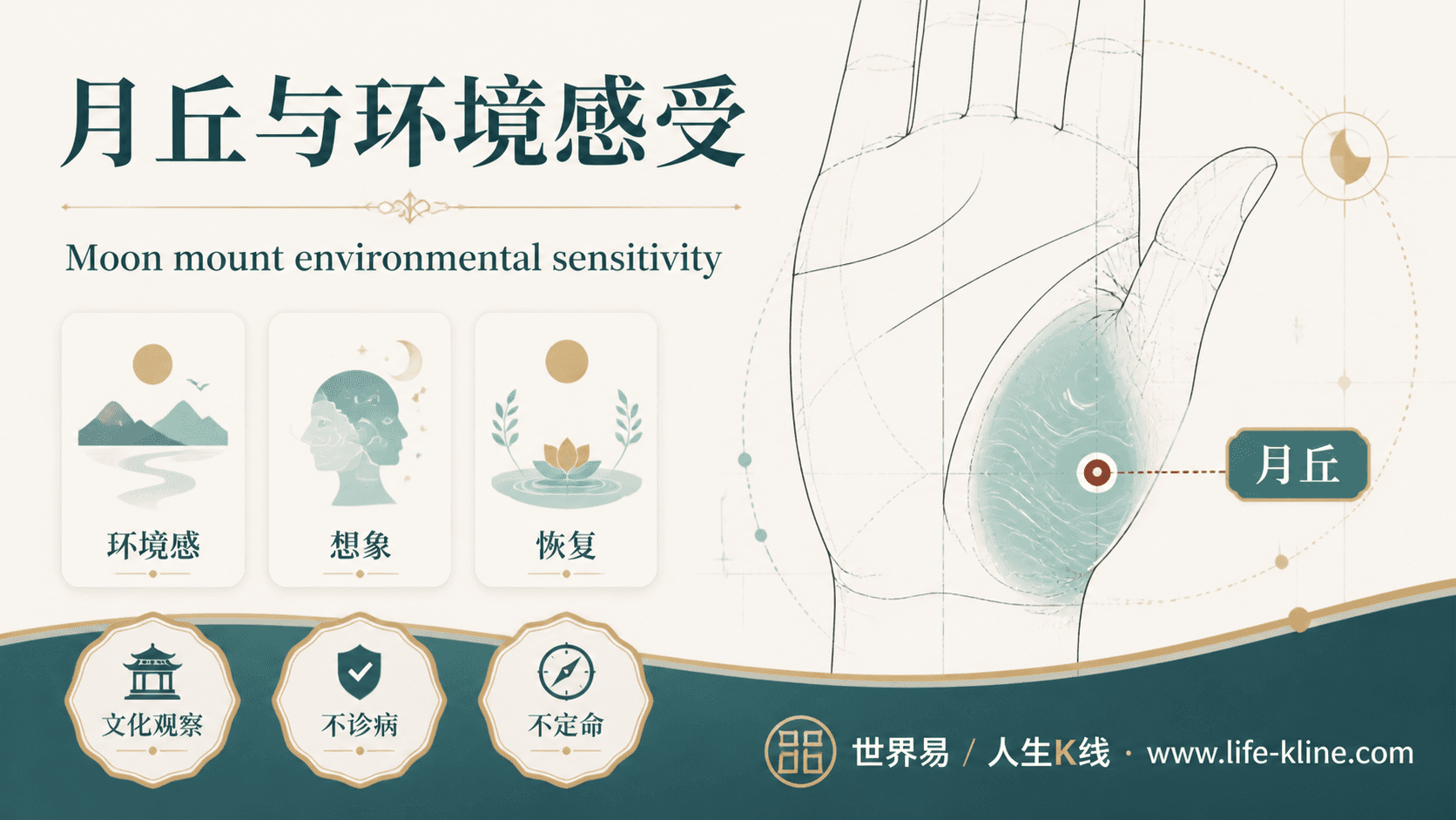 月丘与环境感受手相图解,面向北美华人的掌纹文化观察边界说明