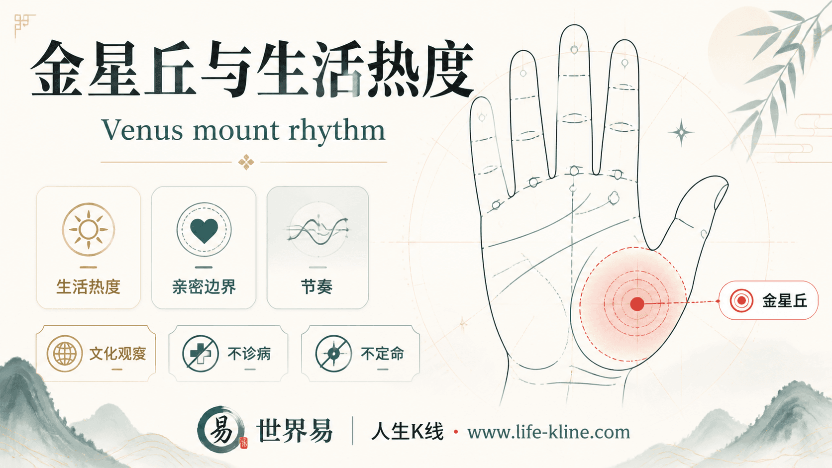 金星丘与生活热度手相图解,面向英国欧洲华人的掌纹文化观察边界说明