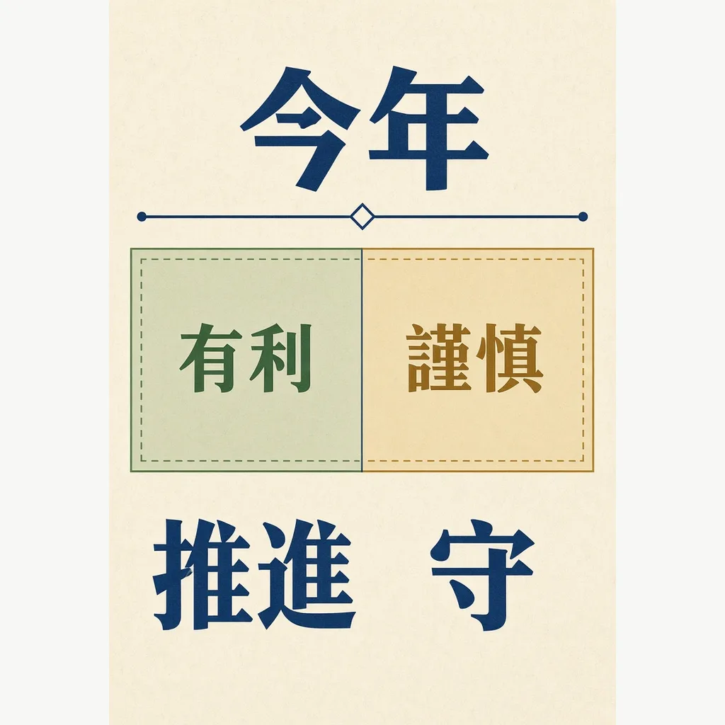 八字流年窗口圖解：有利窗與謹慎窗，推進或守