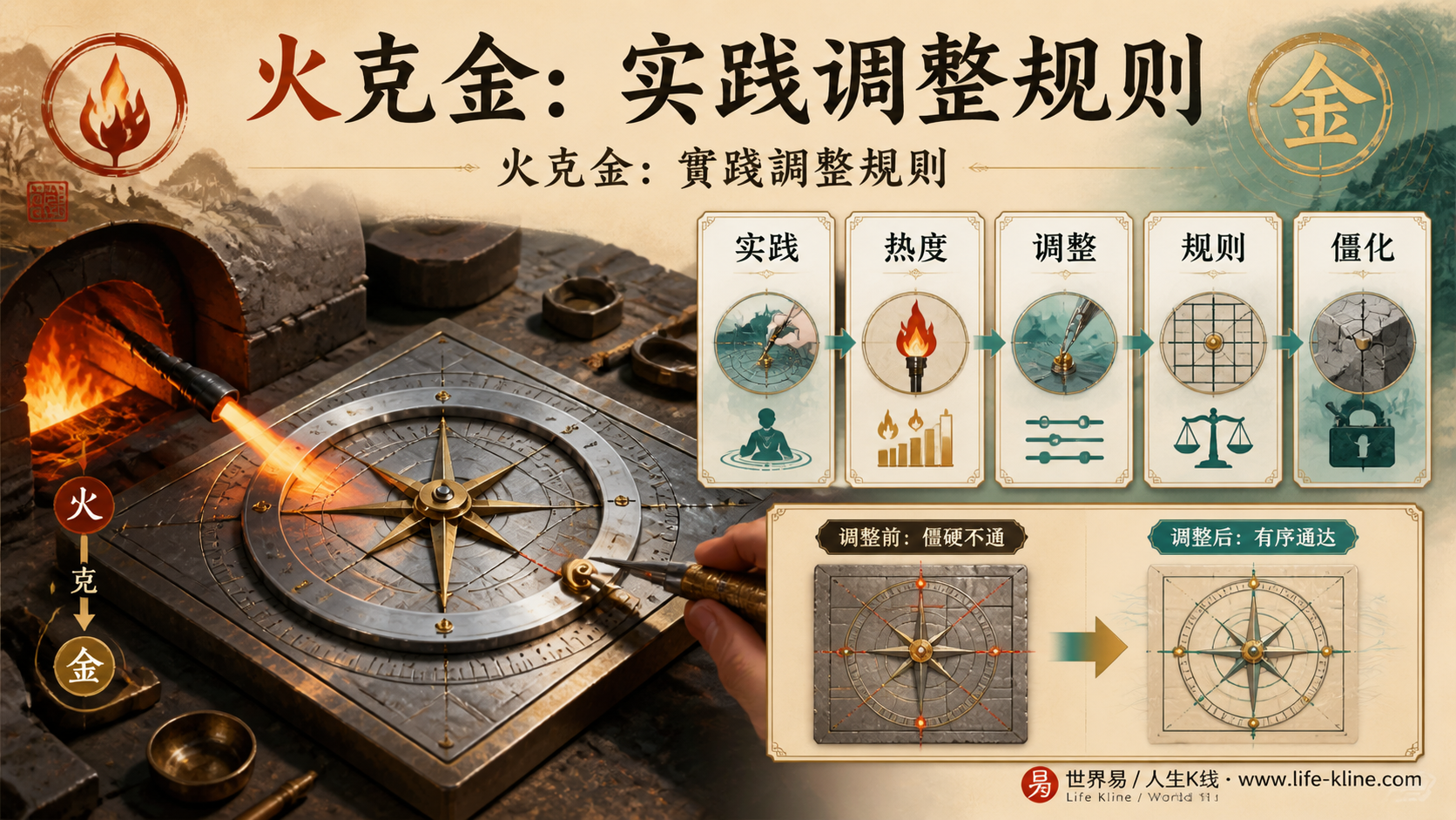 火克金调节图说明实践热度调整规则僵化