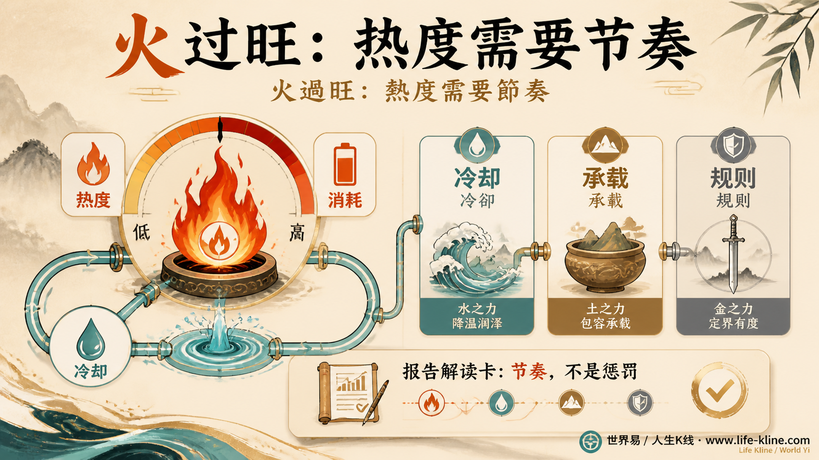 火过旺再平衡图说明热度消耗需要冷却承载规则