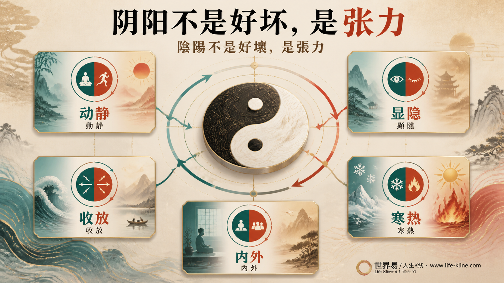 阴阳不是好坏而是动静显隐收放寒热内外张力关系